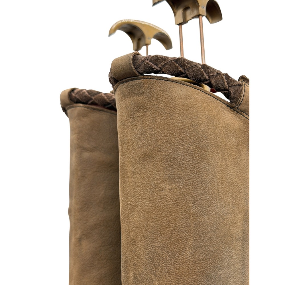 Free People Tritone Tall Western Boots Womens 36 6 Brown Leather Riding Cowboy - Picture 14 of 15